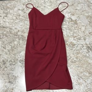 Lulu’s Short dark red dress